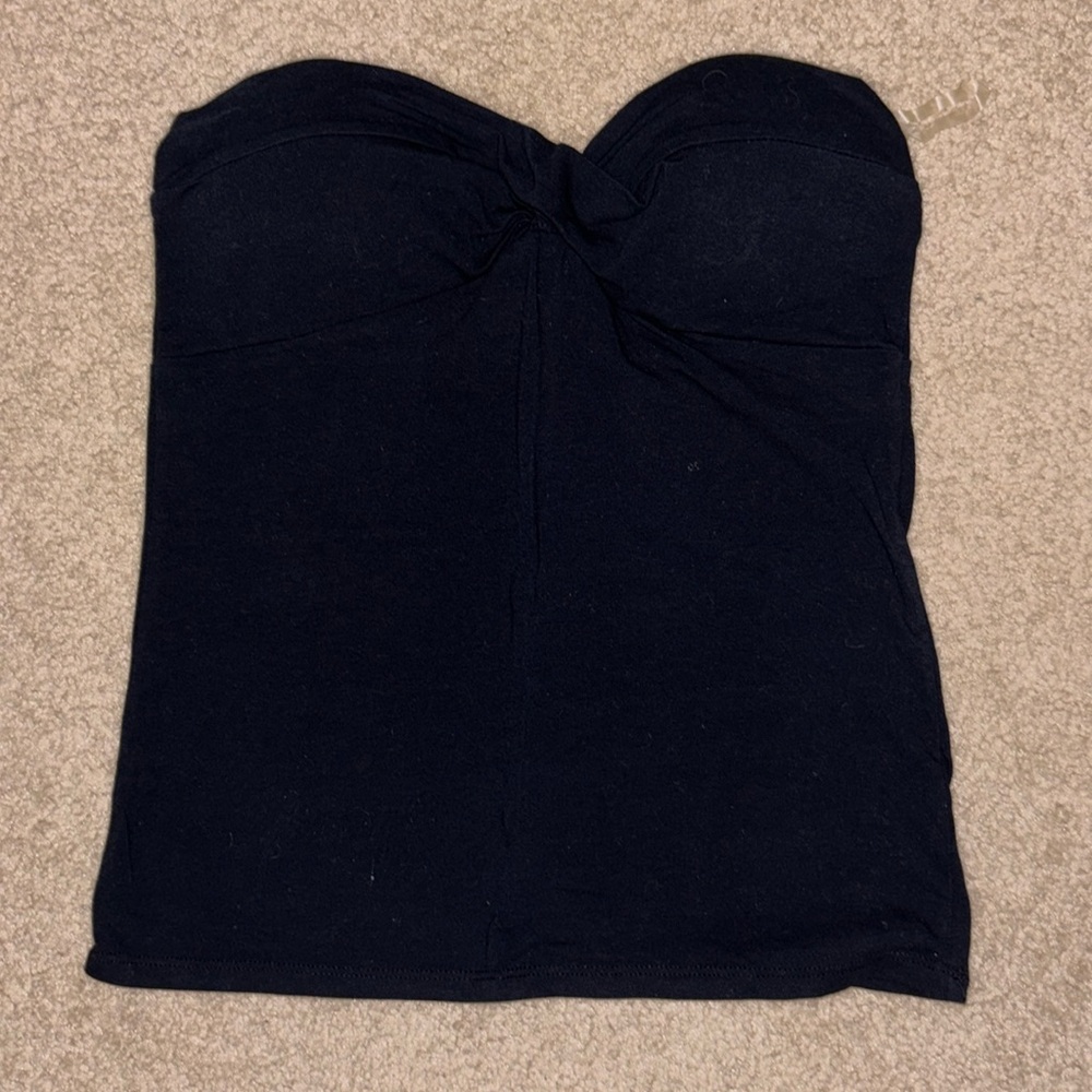 Women’s Black Top, Charlotte Russe Size Large, Built In Padding